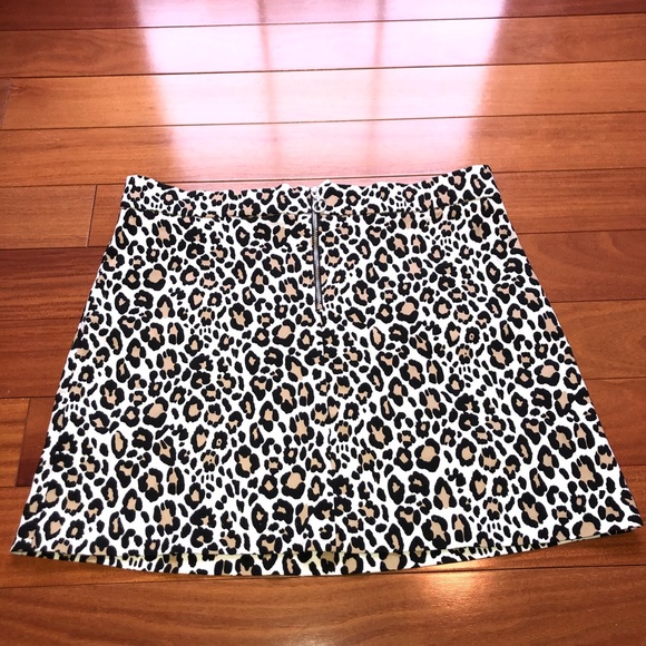 Cheetah Leopard Print Joe B Mini Skirt - Picture 1 of 4